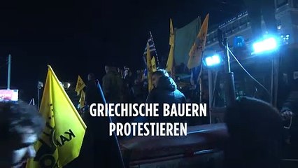 Griechische Bauern protestieren gegen EU-Politik und fordern Unterstützung