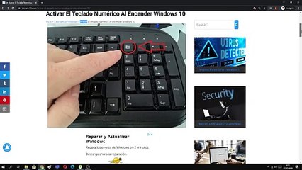  TECLADO NUMÉRICO DESACTIVADO (NO FUNCIONA) en Windows 10 (SOLUCIÓN RÁPIDA y FÁCIL)