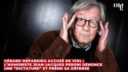 Gérard Depardieu accusé de viol : l’humoriste Jean-Jacques Peroni dénonce une “dictature” et prend sa défense