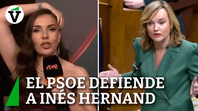 Así defiende el PSOE la adulación de Inés Hernand en RTVE a Pedro Sánchez en los Goya