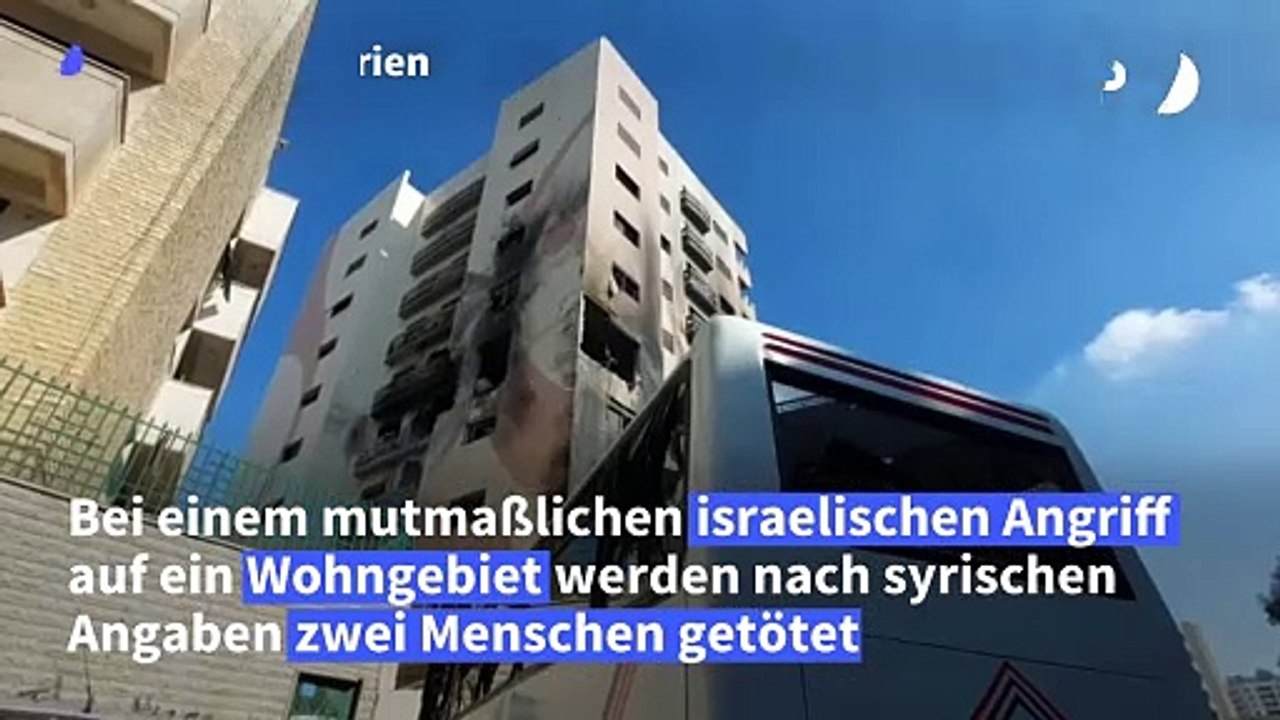 Israel greift Wohnviertel in Damaskus mit Raketen an
