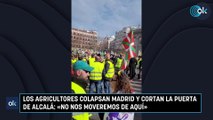Los agricultores colapsan Madrid y cortan la Puerta de Alcalá: «No nos moveremos de aquí»