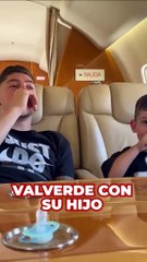 Fede Valverde con su hijo Benicio