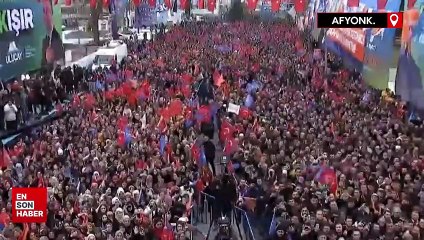 Afyonkarahisar'da Cumhurbaşkanı Erdoğan'a coşkulu karşılama