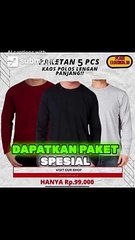 DAPATKAN PAKET SPESIAL  SEKARANG! KAOS POLOS LENGAN PANJANG 
