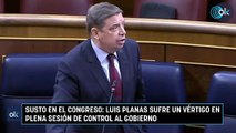 Susto en el Congreso: Luis Planas sufre un vértigo en plena sesión de control al Gobierno