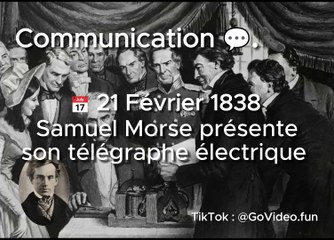  21 Février 1838 : Samuel Morse présente son télégraphe électrique