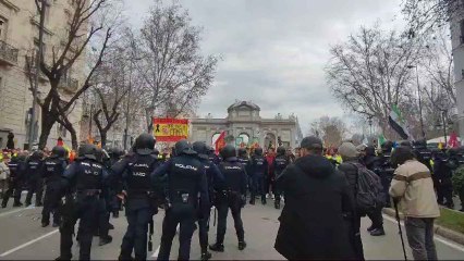 Tensión en la Puerta de Alcalá.