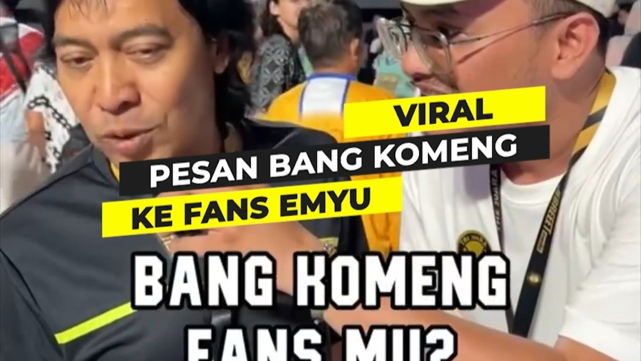 Pesan bang Komeng ke fans emyu