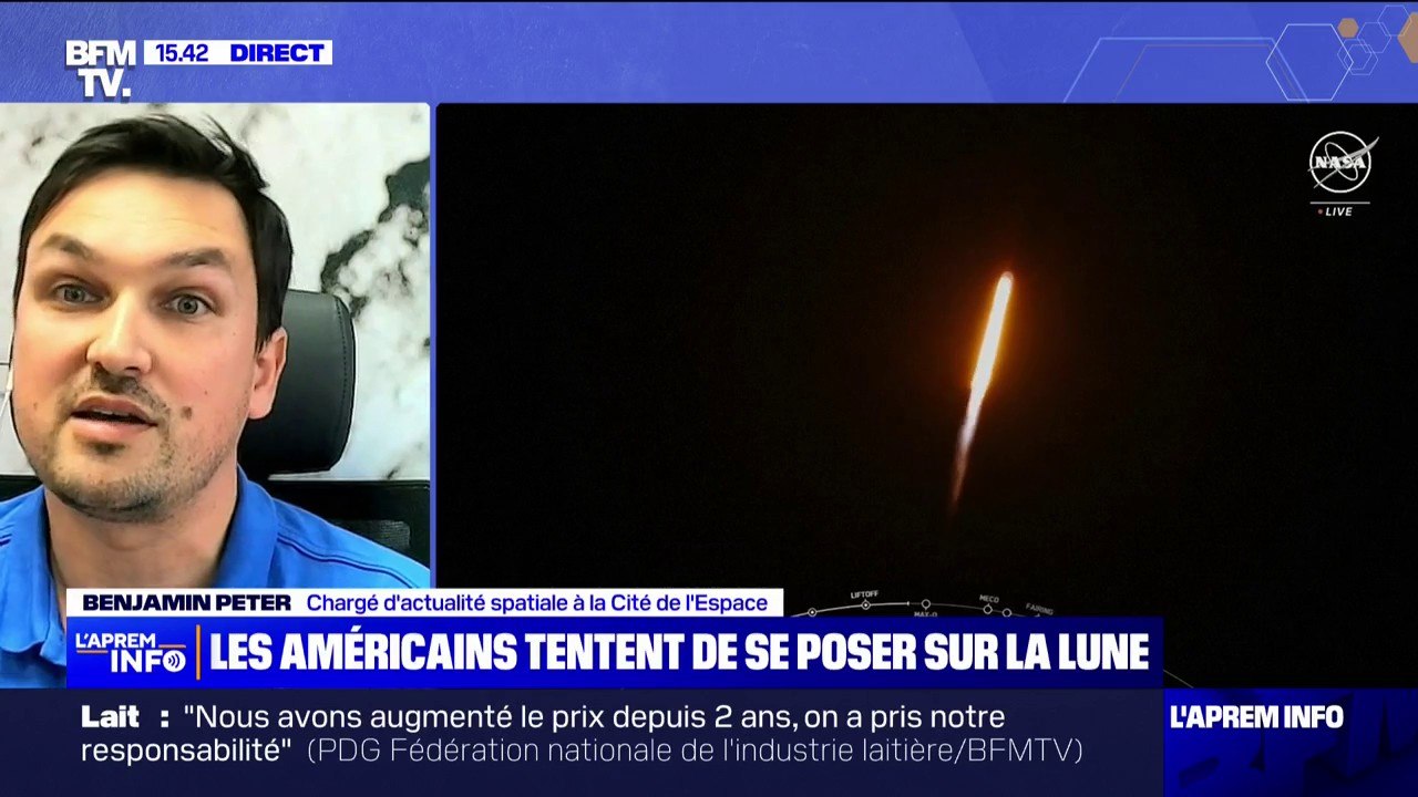 Sonde américaine Nova-C: "La première pierre pour envoyer des êtres humains sur la Lune" explique Benjamin Peter de la Cité de l'Espace