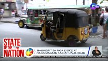 Ilang LGU, naghigpit sa mga e-bike at e-tricycle na dumaraan sa national road | SONA