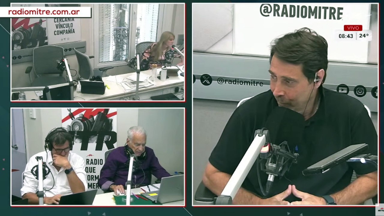 El gobernador  Gustavo Saenz  es entrevistado por  Eduardo Feinmann  para  Radio Mitre