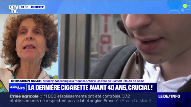 Arrêt du tabac: Le plus tôt est le mieux explique Dr Marion Adler, tabacologue à l'hôpital Antoine-Béclère à Clamart