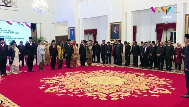 Momen AHY Hormat ke Jokowi dan Prabowo di Istana Negara