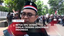 Aksi Demo di KPU Jawa Tengah, Massa Tuntut Ketua KPU Dipecat