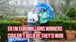 £61 Million EuroMillions winners tell story of how they discovered they'd hit the jackpot!