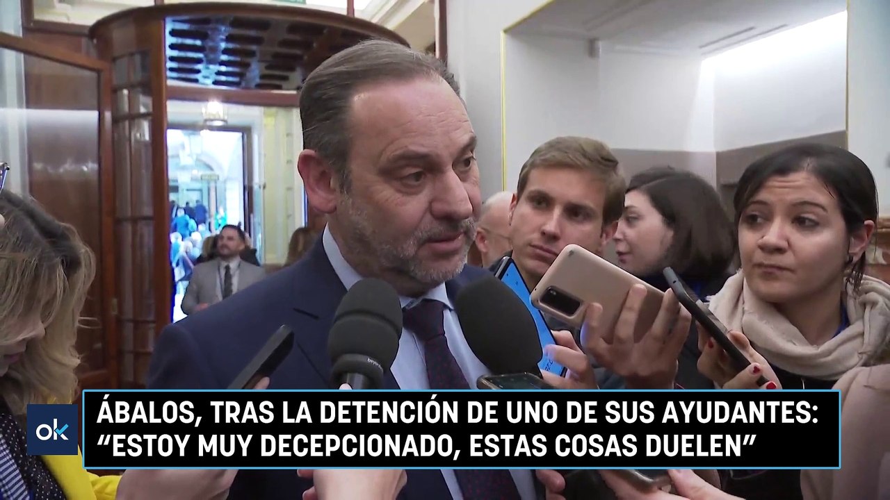 Ábalos, tras la detención de uno de sus ayudantes Estoy muy decepcionado, estas cosas duelen