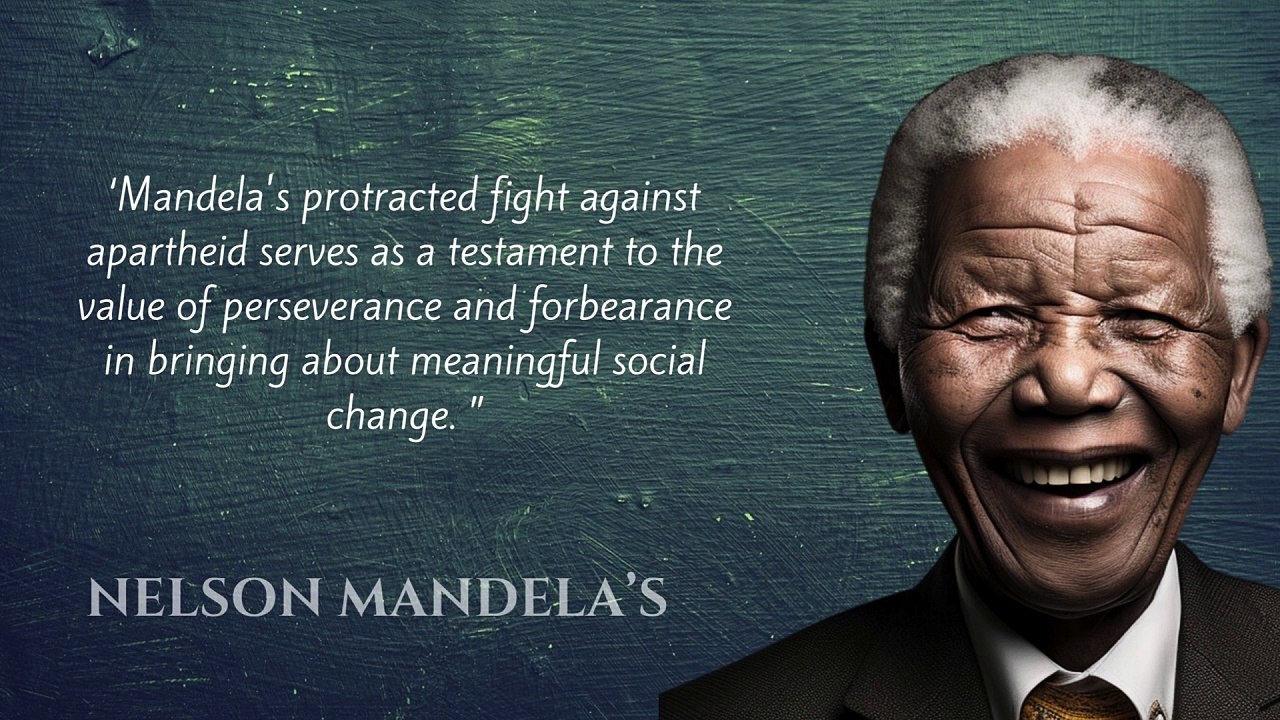 Nilson mandela's life lessons which are better to be know when young to not regret in old age
