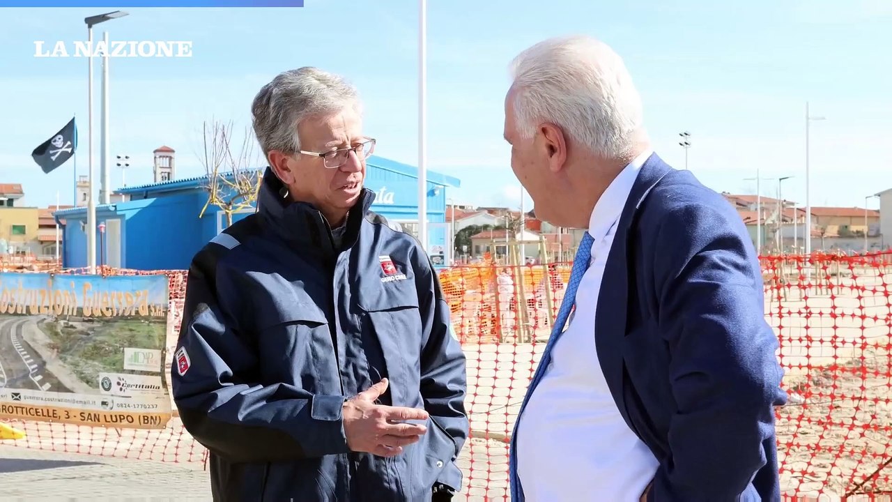 Giani a Marina di Pisa, rocce come diga risposta efficace