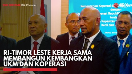 RI-Timor Leste Kerja Sama Membangun Kembangkan UKM dan Koperasi