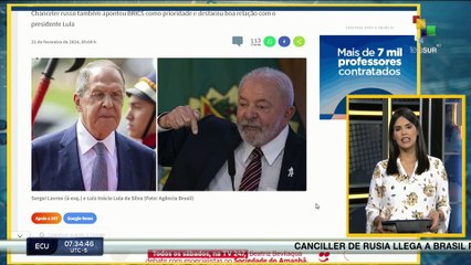 Agenda Abierta 21-02 Latinoamérica: Canciller ruso llegó a Brasil en su gira oficial
