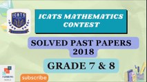 International Math Contest Grade 7-8 (ICATS 2018)