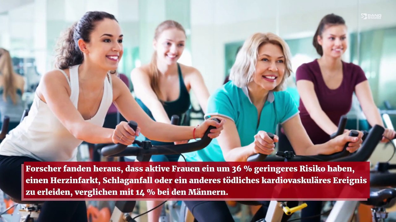 Frauen können weniger Sport treiben als Männer und profitieren trotzdem von den gleichen gesundheitlichen Vorteilen