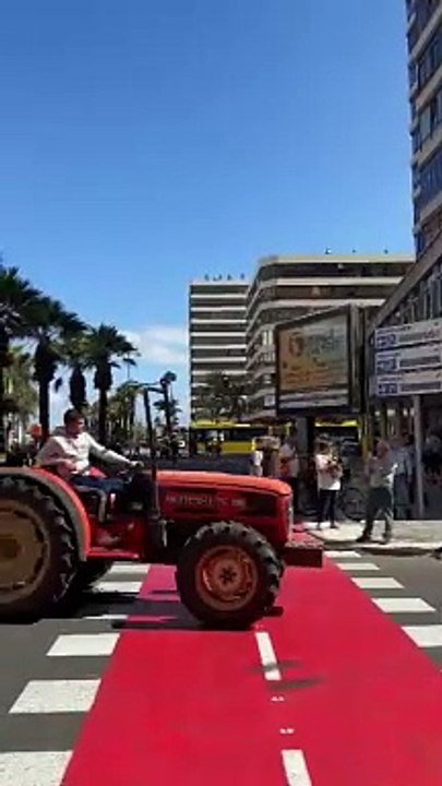Tractorada en Canarias