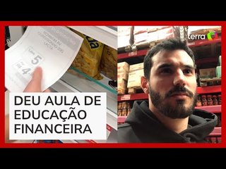 Jovem viraliza ao mostrar como faz para economizar em supermercados: 'Terror dos mercados'