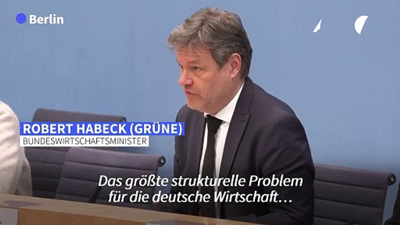 Habeck: auf dem arbeitsmarkt fehlt es "an allen ecken und kanten"