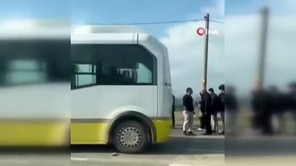 Yol verme kavgasında önce kadınlar, sonra erkekler birbirine girdi