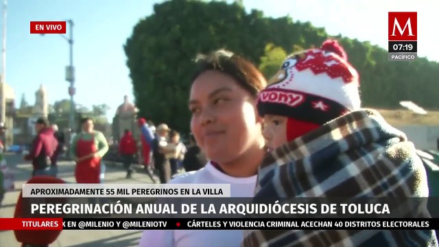 La Peregrinación Anual de Arquidiócesis de Toluca llega a la Basílica de Guadalupe