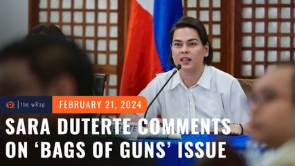 Download Video: Sara Duterte on getting ‘bags of guns’ from Quiboloy: I’m a target of presidential aspirants