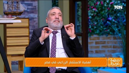 كيف نستفيد من الاستثمار الزراعي في الحصول على العملة الصعبة؟.. د.أشرف محمود يجيب