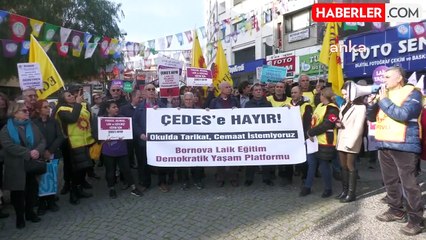 Bornova Laik Eğitim Demokratik Yaşam Platformu, dinselleştirme ve manevi danışmanlık uygulamalarına tepki gösterdi