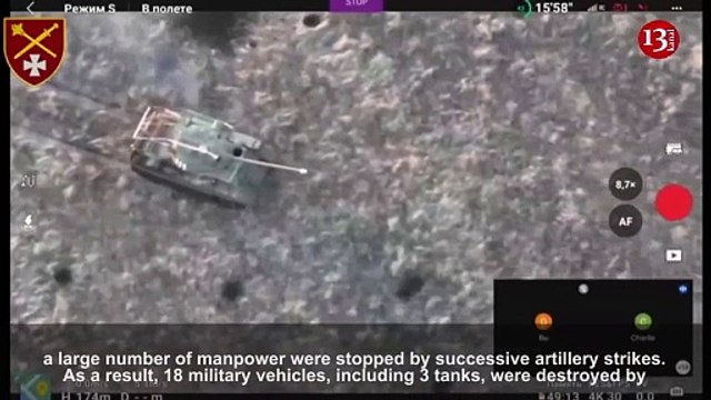 Russian convoy advancing with 30 armored vehicles was ambushed - Over 70 invaders were destroyed