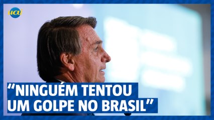 Bolsonaro: “ninguém tentou  um golpe no Brasil”