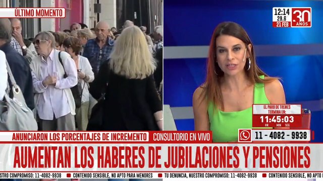 Consultorio en vivo: aumentan los haberes de jubilaciones y pensiones