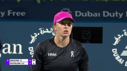 Dubaï - Swiatek sans trembler contre Svitolina