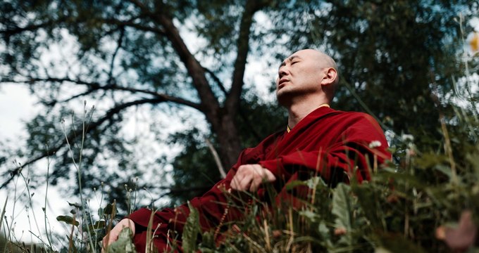 Monk Meditating