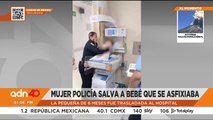 Policía ejemplar le salva la vida a bebé que se asfixiaba