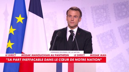 Emmanuel Macron : «Il demande par deux fois à devenir Français, en vain, car la France avait oublié sa vocation d’asile aux persécutés»