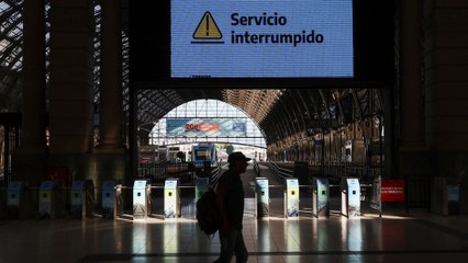Huelga de trenes en Argentina