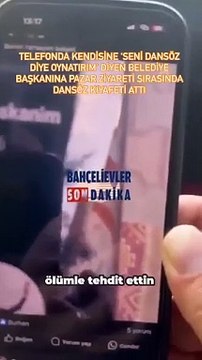 'Getirdim, hadi giydir' diyerek AK Partili belediye başkanına dansöz kıyafeti fırlattı
