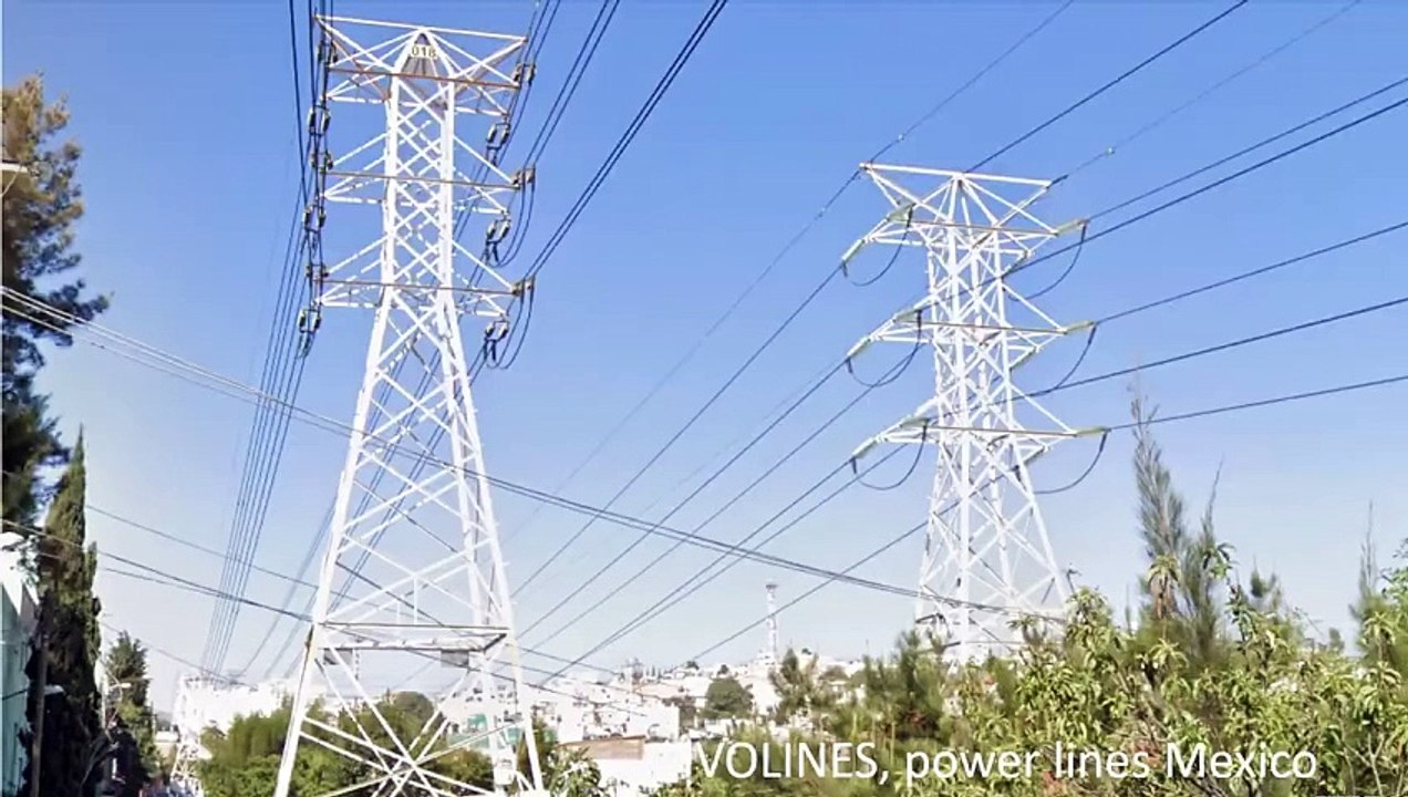 MX1 Power lines in Mexico (June. 26, 2022).