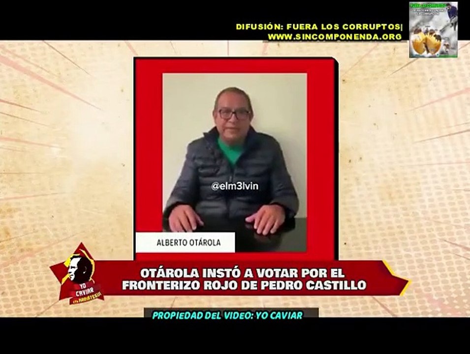 OTÁROLA APOYÓ A PEDRO CASTILLO, SABIENDO DEL IDEARIO COMUNISTA Y SE OLVIDÓ  DE LA DEMOCRACIA