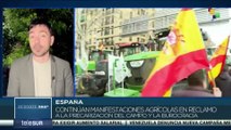 Avanzan las manifestaciones de los agricultores en diversas regiones de España