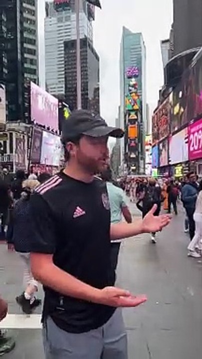Grape Balance In Times Square