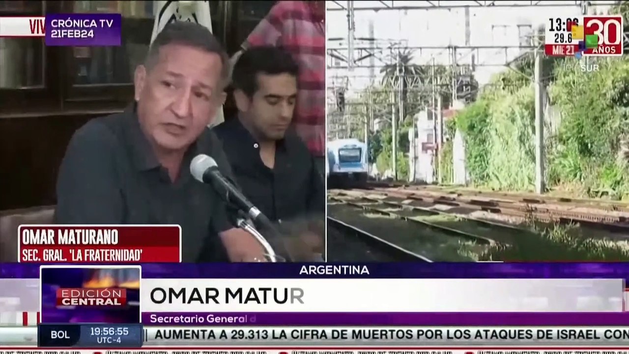 Trabajadores ferroviarios argentinos exigen mejoras laborales