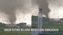 Angin Puting Beliung Menerjang Rancaekek. Puing-puing Rumah Beterbangan